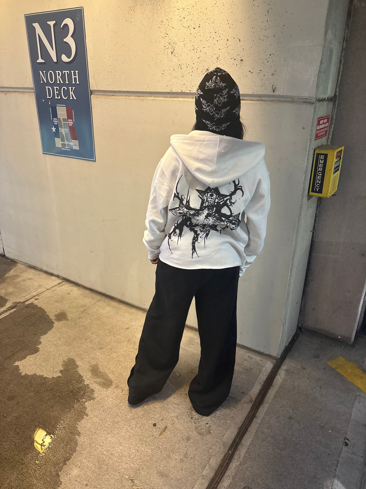 White “¡SAINT!” Hoodie