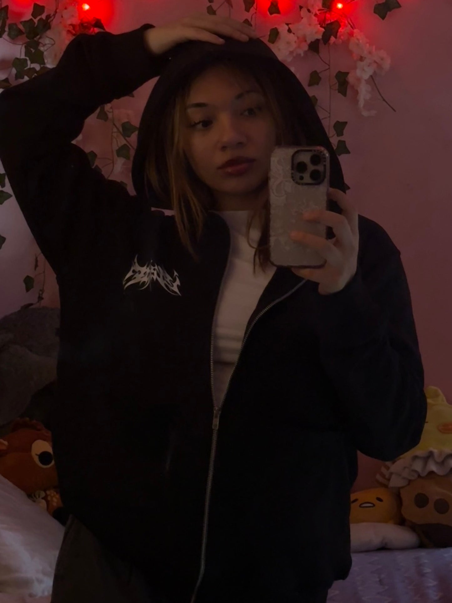 “Be sum” zip hoodie