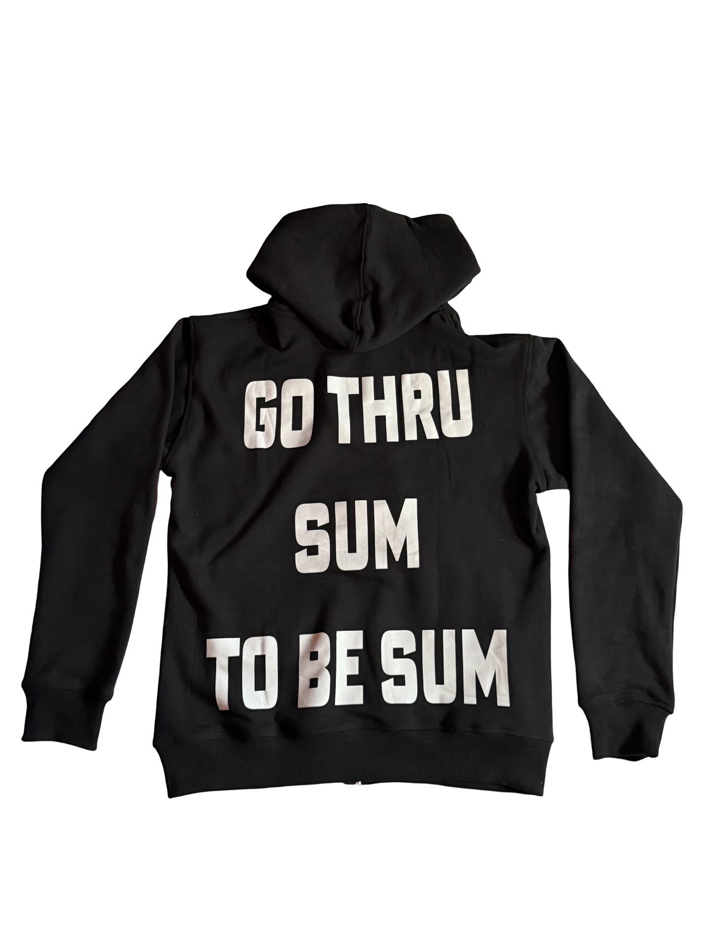 “Be sum” zip hoodie